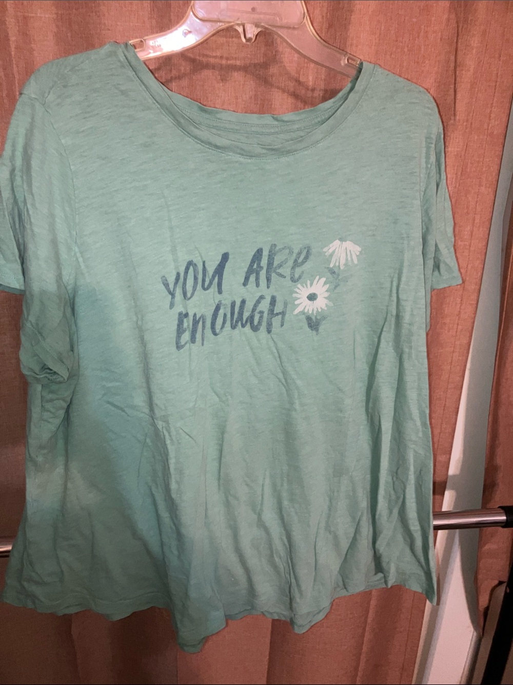 Old Navy Seafoam Green 'You Are Enough' Graphic Tee